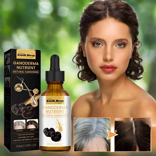 مستخلص GANODERMA NUTRIENT لتحفيز إنتاج الميلانين للتخلص من الشيب بشكل طبيعي و دائم للرجال والنساء.